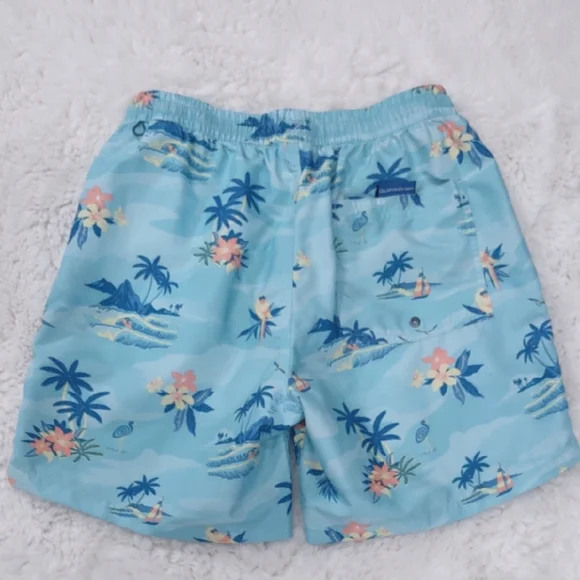Quiksilver Men's Blue Tropical Print Shorts - Picture 9 of 17